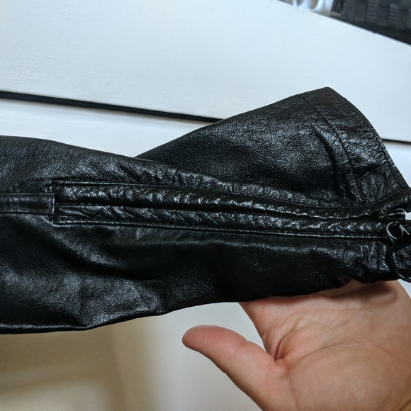 ALDO Fitted Leather Jacket - Picture 5 of 10